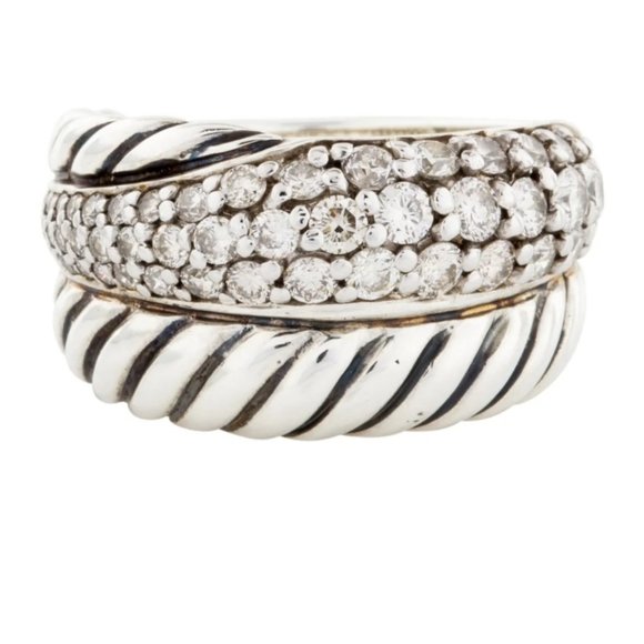 David Yurman Large Crossover Ring - Picture 3 of 5